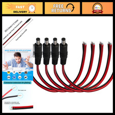 5.5mm x 2.1mm DC Power Connector Cable, 0.8FT Length, 5-Pack, Durable & Reliable picture