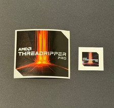 2Pcs ( 1 x Small & 1 x Large) AMD Threadripper Pro Sticker Decal Label  Badge picture