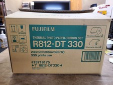 Fujifilm R812-DT 330 Thermal Photo Paper / Ribbon Set, 203x305 mm 8x12 in, New picture