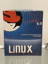 Sealed Official Red Hat Linux 5.2 Operating System Big Box PC 1998 CDs & Floppy picture