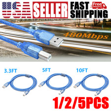 USB 2.0 A to B Printer Cable For Dell HP Brother Canon Epson Scanner 1/2/5PCS picture