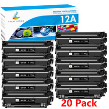 20 Pcs Black Toner Replacement For HP 12A Q2612A LaserJet 1018 1020 1010 3020 picture