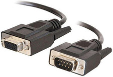 1FT DB9 M/F BLK EXTENSION CABLE - Male Female DB9 Extension Cable picture