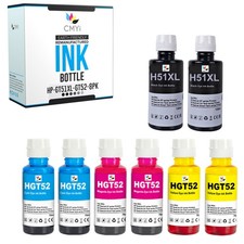CMYi 8PK Compatible GT51XL GT52 Ink Bottles Combo fits HP Ink Tank 412 415 416 picture