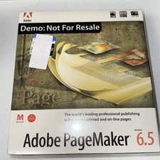 Adobe PageMaker 6.5 Mac Apple Brand New Sealed Vintage Software CD 1996 picture
