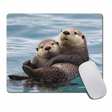 Amcove Cute Animal Sea Otters Mousepad, Customized 9.5*7.9 Inch, Am19 picture