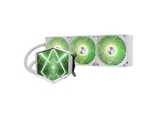 TRYX Stage 360 ARGB White 360mm AIO Dual 4.0'' Screen 720x720 Resolution AIO Coo picture