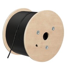 Cat8 Bulk Ethernet Cable 650FT Round S/FTP 650FT-bulk, Black- picture