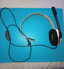 Single On-Ear Wired Headset 3.5mm Boom Mic 6ft Cable Volume Control picture
