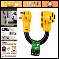 NEMA 6-50P to 14-50R EV Charger Adapter Cord, 240V 3-Prong to 4-Prong Connector, picture