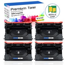 4x W1470X Toner Cartridge with Chip for 147X HP LaserJet M612dn MFP M635h M636fh picture