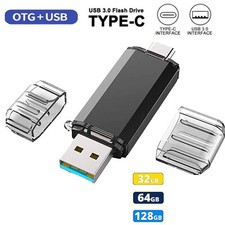 Type C Flash Drive 256G 128G 64G 32G 2 in 1 OTG USB 3.0+USB C Memory Stick Lot picture