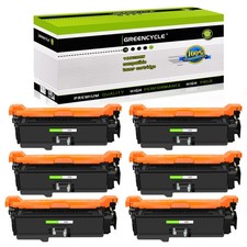 GREENCYCLE 6PK CE250X High Yield Toner Cartridge For HP LaserJet CP3530 CM3530fs picture