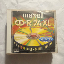 Maxell CD-R 74 XL Recordable Disc 74 Min 650MB 6x Standard Jewel Case picture