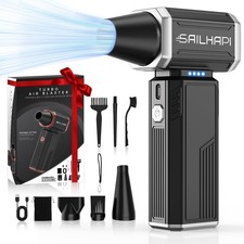 Powerful Air Duster, Rechargeable Blower, Turbo Fan, Barber Gifts picture
