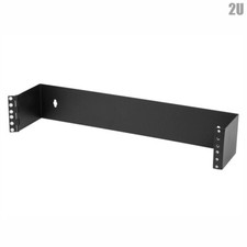 2U Wall Mount Hinged Patch Panel Bracket Network Rack Data Server 3.5 x 19 x 4