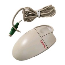 DEALER 10 PACK VINTAGE COMPAQ M-S34 2 BUTTON MECHANICAL PS2 MOUSE DS-BIN6-2 picture