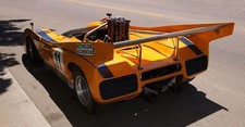 Cars 1971 mclaren m8e racing race can am prototipe Desk Mat Stitched picture