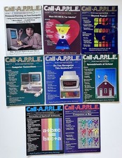 Lot 8 Issues Call A.P.P.L.E. Jan-Aug 1985 computer magazines Mac Apple Vintage picture