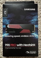 *NEW OPEN BOX* 4TB Samsung SSD 990 PRO with Heatsink - Never Installed or Used picture