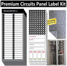 Electrical Panel Labels Kit, 48 Circuit Breaker Labels with Cleaning Cloth | picture