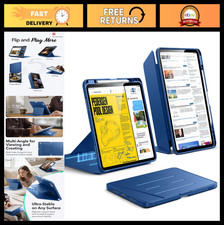 iPad Pro 13 Inch Case, Flip Cover, Lightweight, Blue, Shockproof, Slim Fit picture