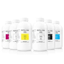 6*1000ML DTG Textile Ink For Epson F2000 F2100  CKMY WH WH picture