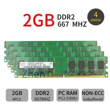 8GB 4x 2GB 4GB 4x 1GB PC2-5300 DDR2-667MHz 240PIN DIMM KIT Memory For Hynix LOT picture