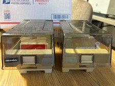 Lot of (30) 3.5 inch floppy discs with 2 cases & labels picture