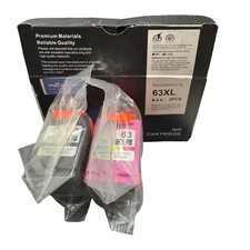My Cartridge Printer Ink for HP 3630 2 PK - 63XL BLACK & 63XL COLOR NIB picture