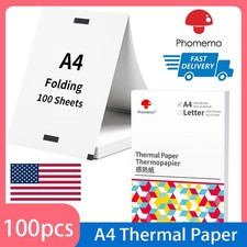 100-500PCS Thermal Paper A4 Foldable Portable Printer Phomemo M08F Lot picture