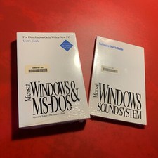 SEALED Microsoft Windows MS-DOS User Guide & Software User’s Guide Sound System picture