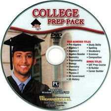 High Achiever College Prep Pack 16 Titles + Bonuses Windows XP Vista 7 8 10 Disc picture