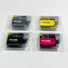 EZ LC61/65XL Black Magenta Yellow Ink Cartridge Replacements For Brother Printer picture