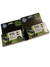 HP 910 Black Ink Cartridge * 2 Pack * Set Of 2 New In Of Sealed picture
