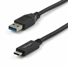 StarTech USB31AC1M 3 ft USB to USB C Cable - USB 3.1 (10Gpbs) - Black picture
