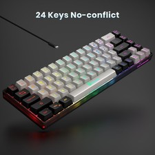 Ultra-Compact, Anti-Ghosting, No-Conflict, 65% Gaming Keyboard. picture