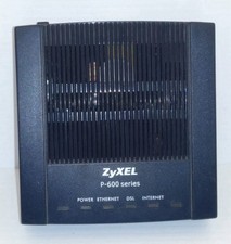 ZyXEL P-660RU-T1 v2 BLACK MODEM, P-600 SERIES, 9V AC, 1A, 8 WATT MAX  picture