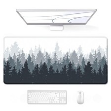 Auhoahsil Large Gaming Mouse Pad, Forest Theme XXL 35.4 x 15.7 in Desk Pad St... picture