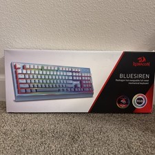 Redragon K654 Bluesiren RGB Mechanical Gaming Keyboard Red Switches Open Box picture