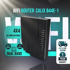 Refurbished Calix 844E-1 GigaCenter 2.4GHZ 5G Dual WiFi Router Modem W/ Adapter picture