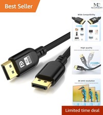 8K DisplayPort Cable 3.3FT - High-Speed 32.4Gbps for Ultimate Gaming Experience picture