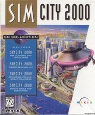 SimCity 2000 CD Collection + Manual PC CD build city mayor sim game + add-ons picture