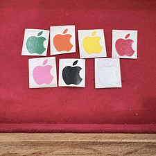 Vintage Apple Logo Case Badge Sticker – Retro Mac iMac G3 iBook Decal - NOS picture
