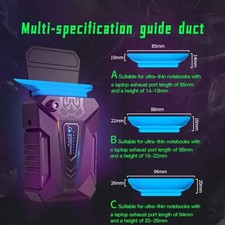 COOLCOLD Vacuum Portable Laptop Cooler USB, External Cooling Fan Notebook 15-17