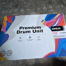 Premium DR820 Drum Unit 2 Pack for Brother HL HL-6200DW HL-6200DWT Black picture