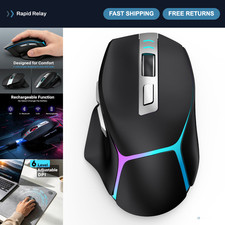 Wireless Gaming Mouse 12500 DPI RGB Ergonomic Tri-Mode Rechargeable for PC, Mac, picture