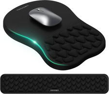 juego de alfombrilla de raton y reposamunecas para teclado con diseno de masaje picture