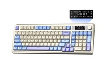 AULA S99 Pro Gaming Keyboard, Cute Creamy Keyboard with Number Pad Smart Scre... picture