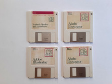 Adobe Illustrator Windows Microsoft - FOUR floppy disks 3.5 picture